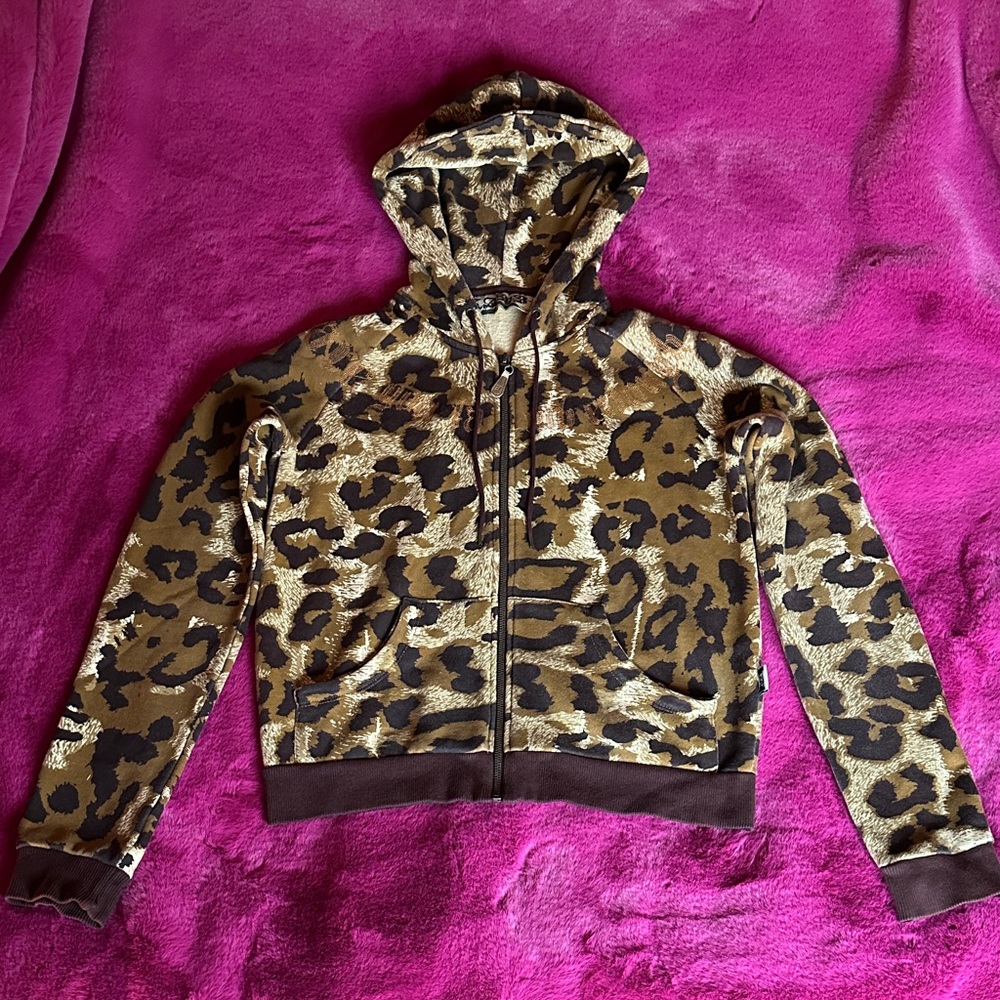 L.A.M.B. “are you lamb enough” Leopard Print Hoodie